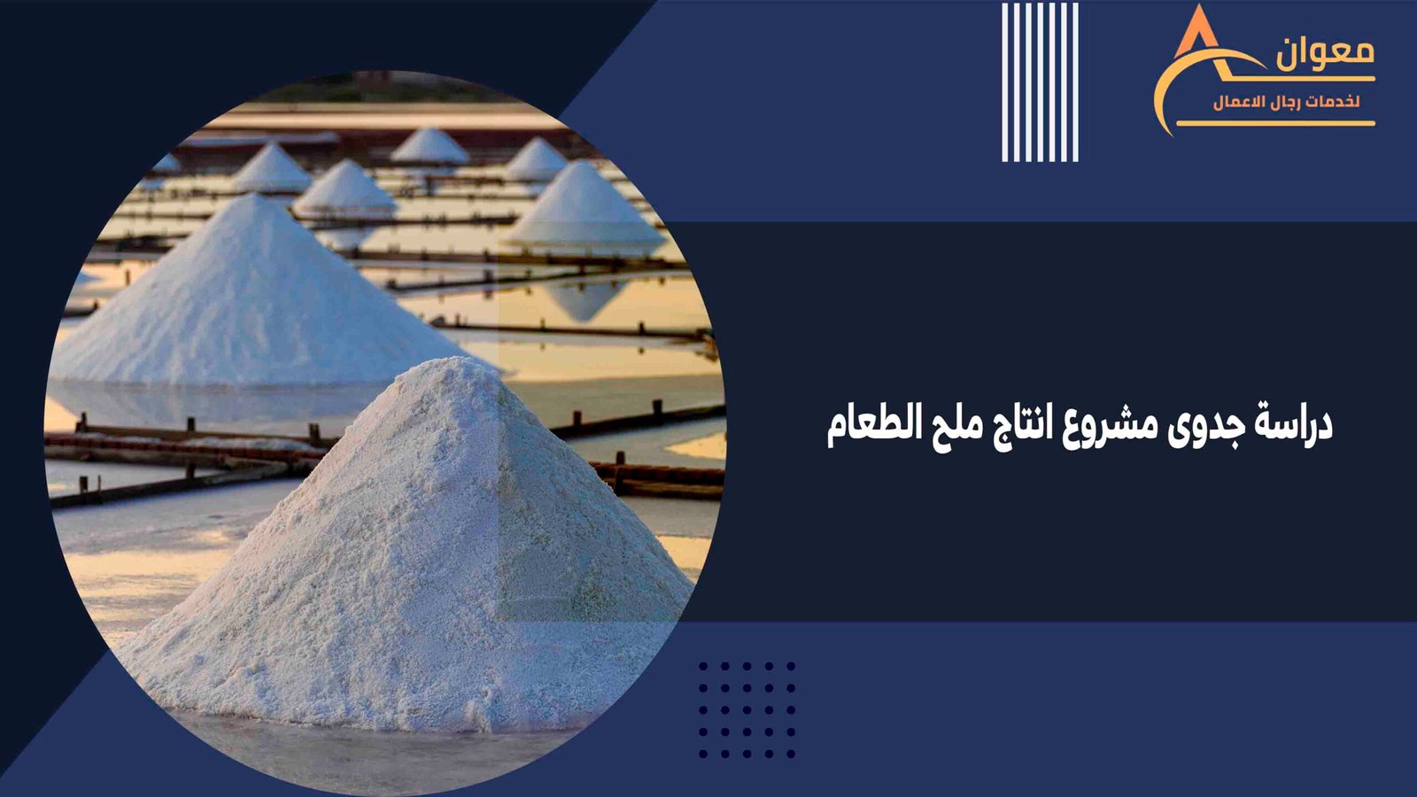 دراسة جدوى مشروع انتاج ملح الطعام