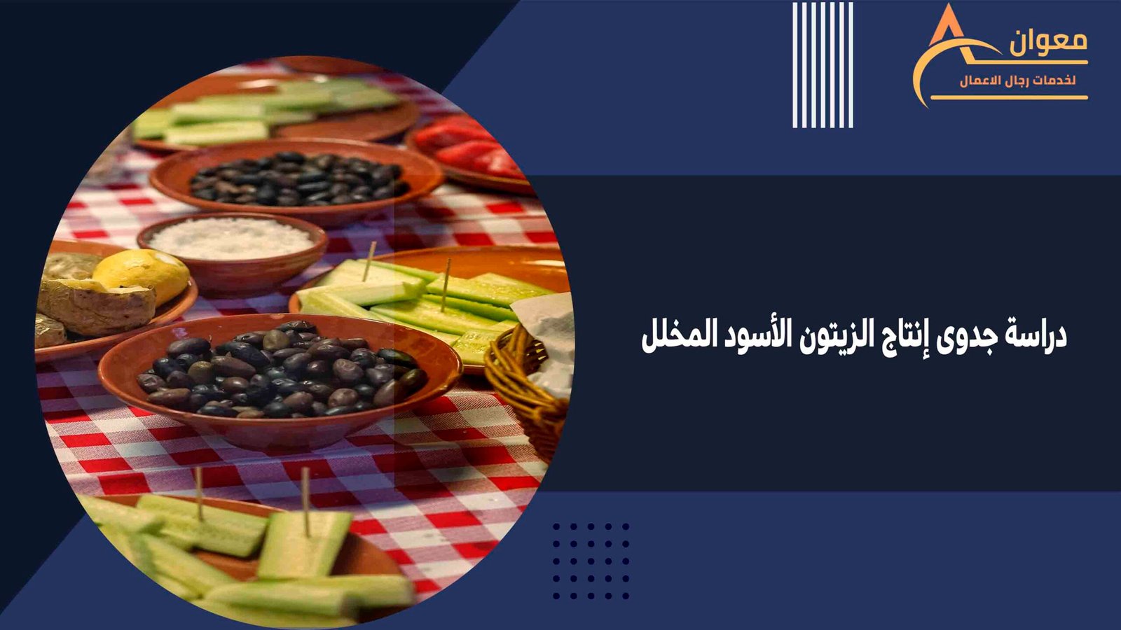 دراسة جدوى إنتاج الزيتون الأسود المخلل
