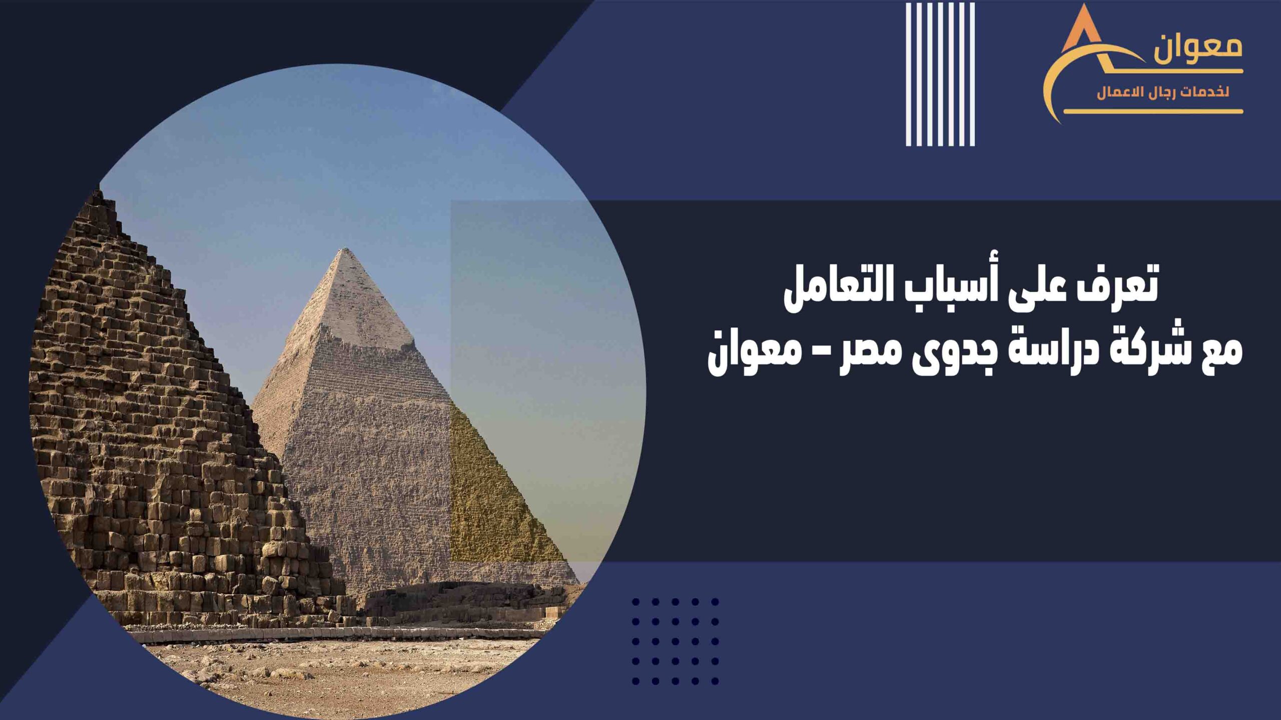تعرف على أسباب التعامل مع شركة دراسة جدوى مصر – معوان