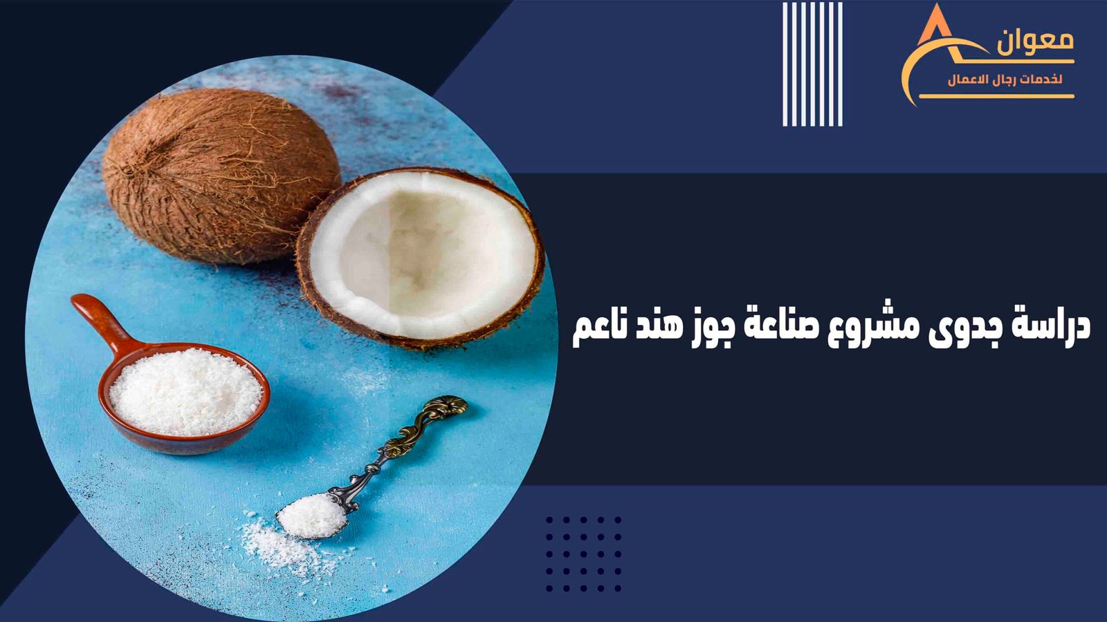 دراسة جدوى مشروع صناعة جوز هند ناعم