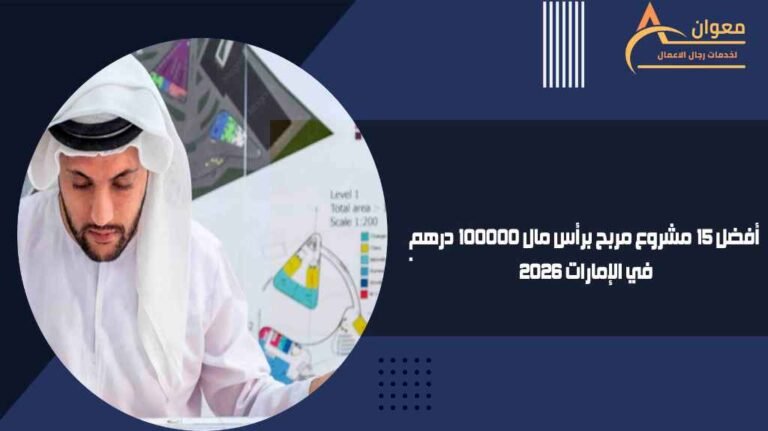 أفضل 15 مشروع مربح برأس مال 100000 درهم في الإمارات 2026