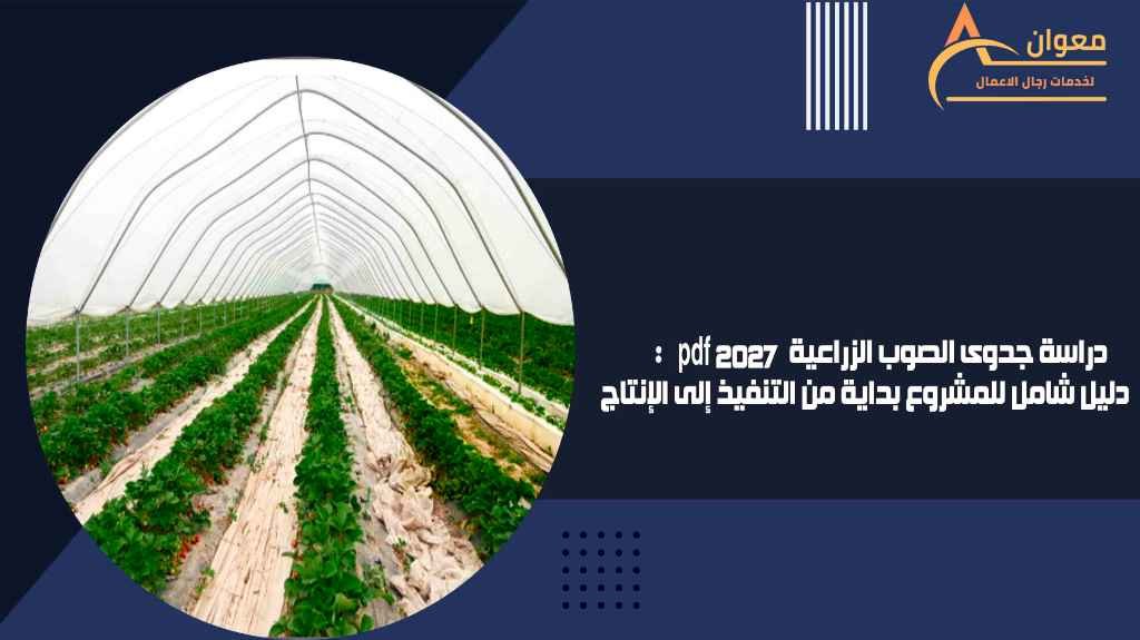 دراسة جدوى الصوب الزراعية pdf 2027 دليل شامل للمشروع بداية من التنفيذ إلى الإنتاج