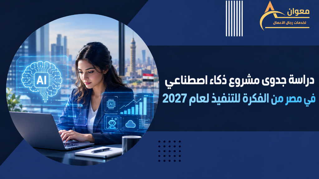 دراسة جدوى مشروع ذكاء اصطناعي في مصر من الفكرة للتنفيذ لعام 2027